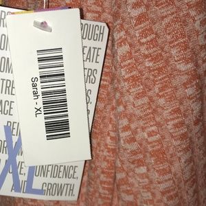 Heathered Orange Sarah XL LuLaRoe Duster NWT